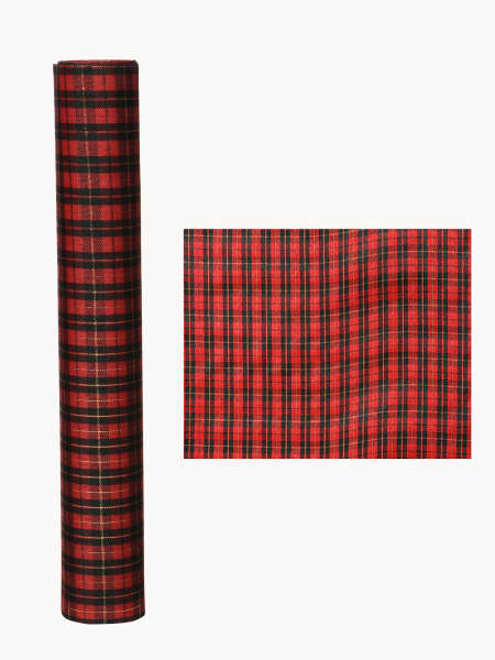 Camino de mesa a cuadros Rojo/Verde (35x200 cm)