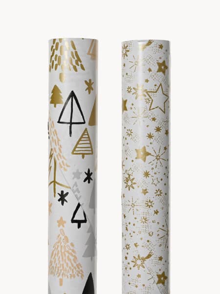 Papel de Regalo Surtido Motivos Dorados 70x200 cm