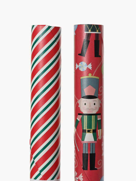 Papel de regalo con motivos tradicionales, surtido de 5, 70x200 cm