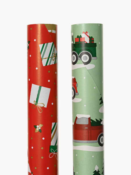 Papel Regalo Motivos Home Surtido (4 Diseños), 70x500 cm