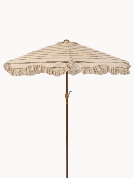 Sombrilla para jardín KSD RAYAS beige/verde