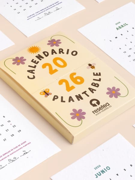 Calendario Plantable Natural 2026 Resetea