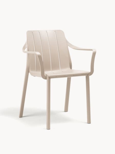 Silla de jardín Nardi TIBERINA beige con brazos