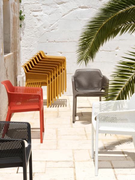 Silla de jardín Nardi NET corallo
