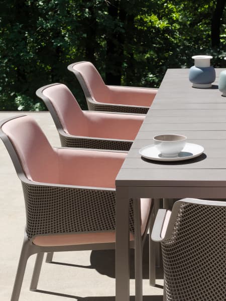 Mesa de comedor exterior Nardi RIO tórtora extensible