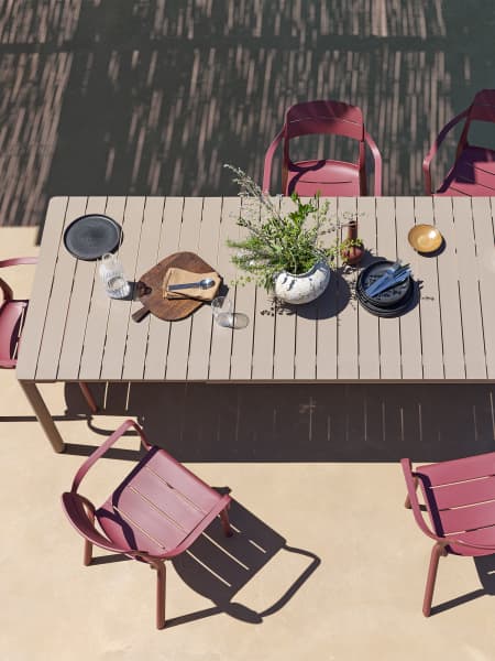 Mesa de comedor exterior Nardi TEVERE terra extensible
