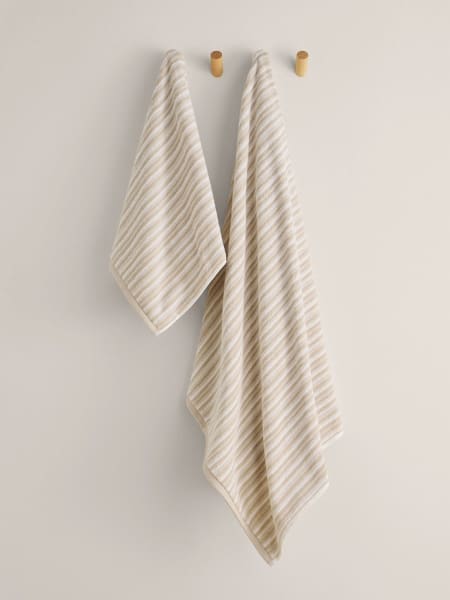 Toalla de manos de jacquard a rayas Ramed