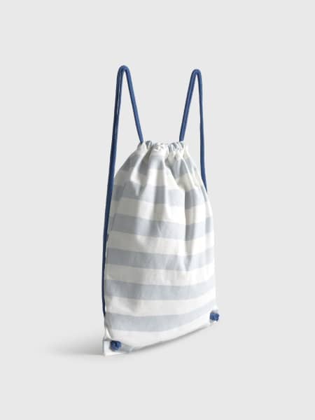 Bolsa mochila de algodón con ballena Sulu