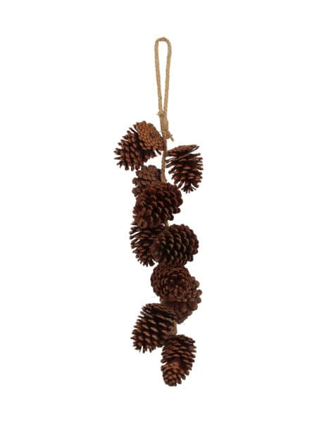 Colgante de piñas de Navidad 60 cm