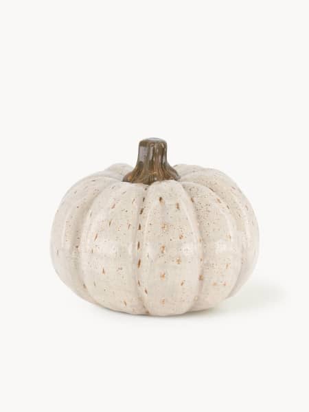 Calabaza decorativa blanca de terracota Dijk