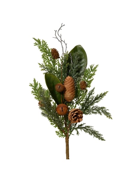 Pick artificial de cascabel y piñas 50 cm
