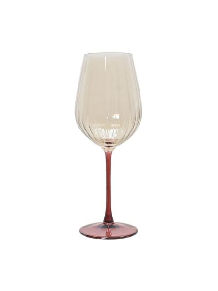 Copa de vino de cristal granate Ø9,5×25,3 cm