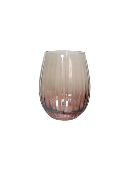 Vaso de agua de cristal granate Ø9,4×12,1 cm