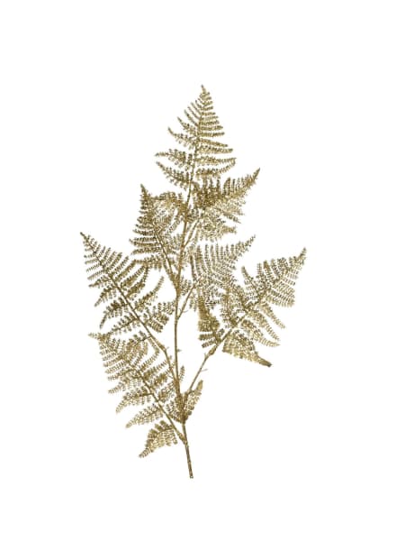 Rama artificial de asparagus dorada 87 cm