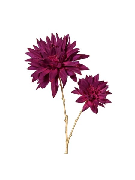 Vara artificial de dalia rosa 75 cm