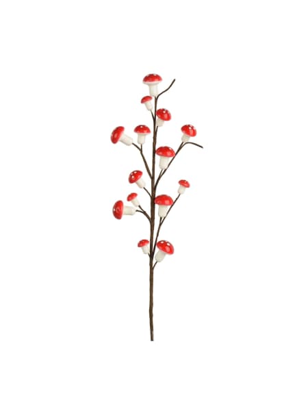 Pick artificial de setas rojas y blancas 64 cm