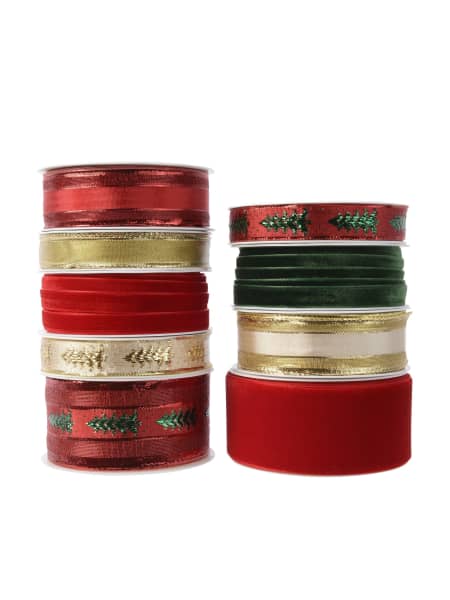 Lazo rojo, dorado y verde 400 cm