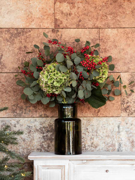 Navidad Retro-Forest - Ramo de flores natural