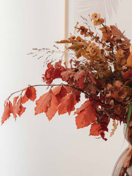 Ramo de Flores naturales Vino Tinto