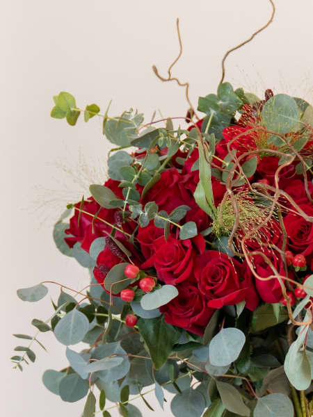 Ramo San Valentín 50 rosas rojas