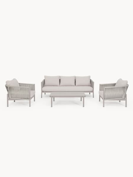 Conjunto de jardín Bizzotto FLORENCIA de aluminio moon