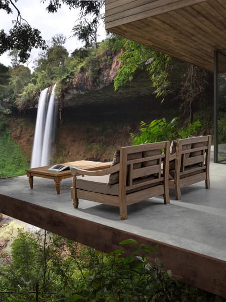 Conjunto de jardín Bizzotto BALI de teca beige