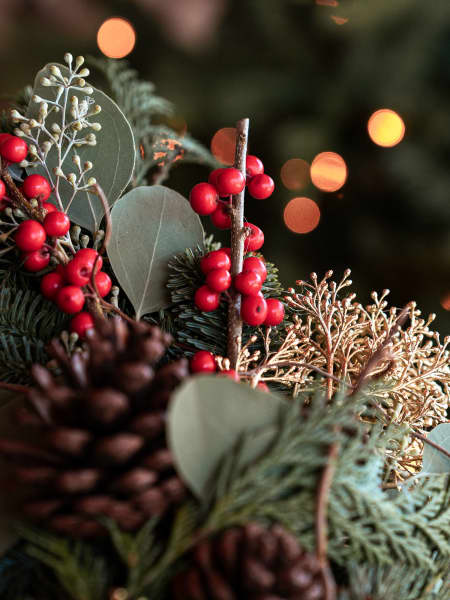 Navidad Clásica - Corona natural