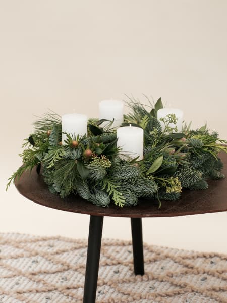 Navidad Cosy Relax - Corona natural de Adviento