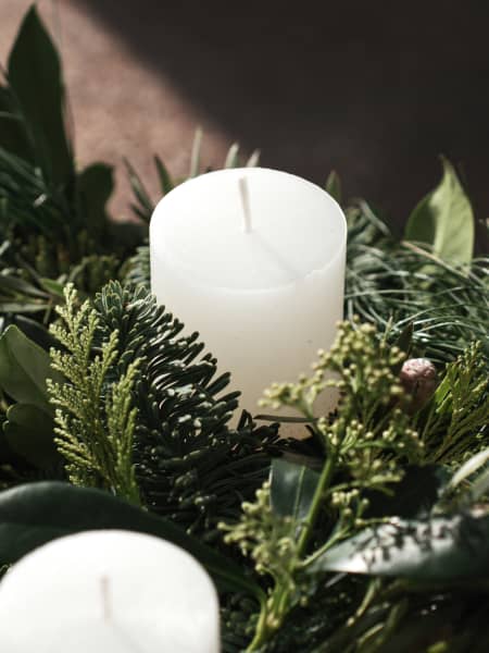 Navidad Cosy Relax - Corona natural de Adviento