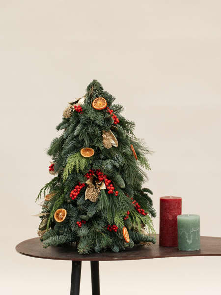 Navidad Tradicional - Árbol natural de ramas de abeto