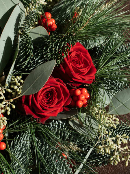 Navidad Tradicional - Centro natural redondo