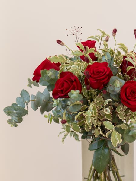 Ramo San Valentín 6 rosas rojas