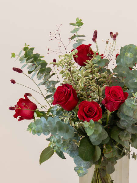 Ramo San Valentín 9 rosas rojas