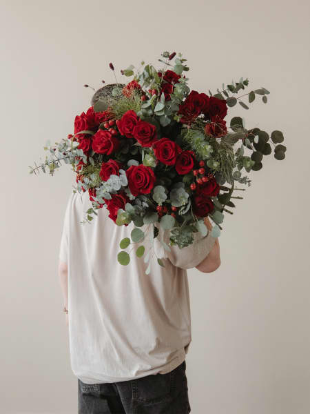 Ramo San Valentín 25 rosas rojas