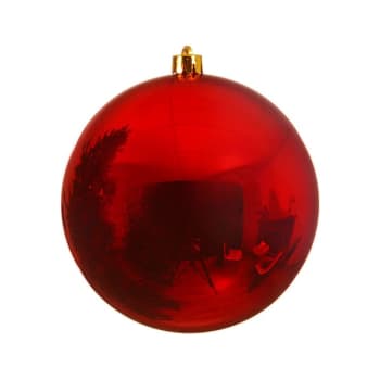 Bola de Navidad Roja Brillo Grande