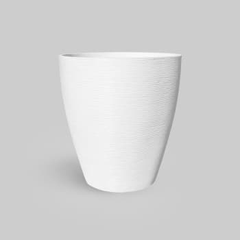 Maceta Framusa de gres Melva blanca (Campana)