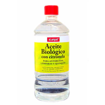 Aceite Biológico con Citronela para Antorchas, Lámparas y Quinqués 1L