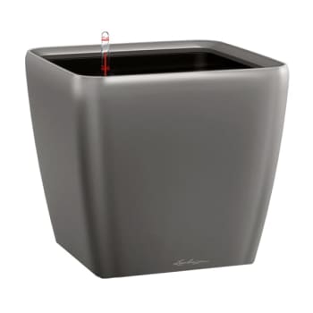 Maceta Autorriego Lechuza Quadro Premium antracita metal