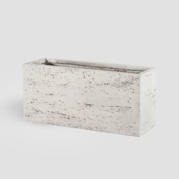 Maceta Discom Travertino blanca (Jardinera)