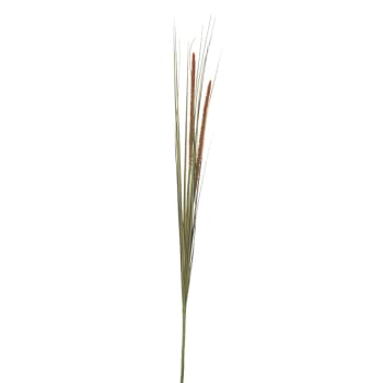 Rama junco grass cattail naranja artificial