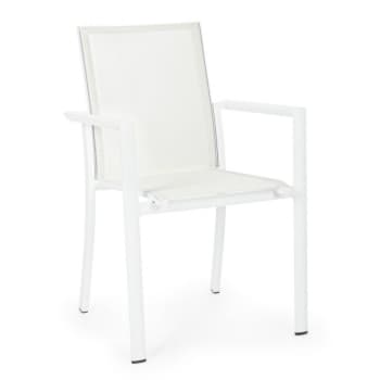 Silla de jardín Bizzotto KONNOR blanco