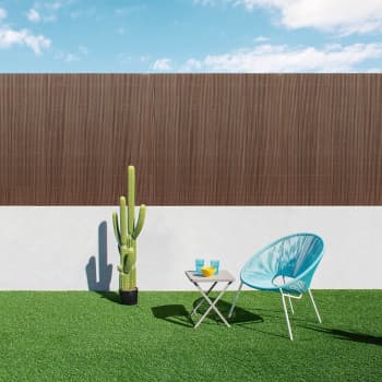 Ocultación de Mimbre sintético ecológico VIMET LOP color Madera