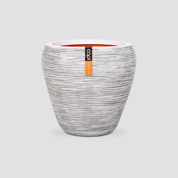 Maceta CAPI RIB Marfil (Jarrón cónico)
