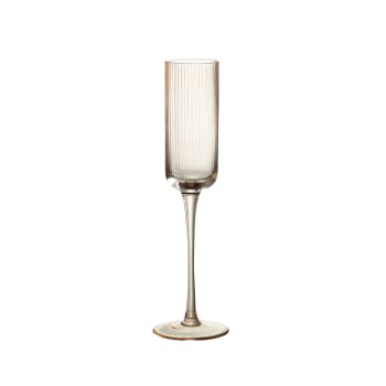 Copa para Champagne de Cristal ámbar