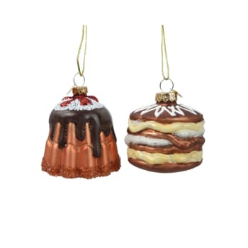 Adorno Colgante Navideño Pudding de Cristal