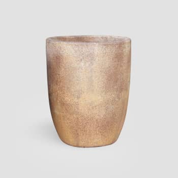 Maceta Fronda de gres Ironstone óxido bucólico (Campana alta)