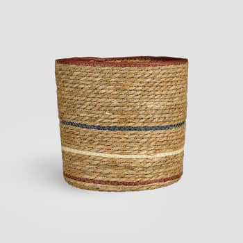 Maceta de Interior Mica Rachel mimbre rojo