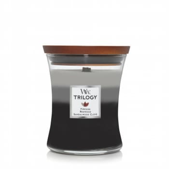 Vela perfumada WoodWick Trilogy Fireside (Medium)