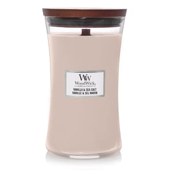 Vela perfumada WoodWick Core Vanilla & Sea Salt (Large)