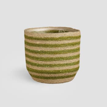 Maceta de Interior Mica Conway mimbre verde